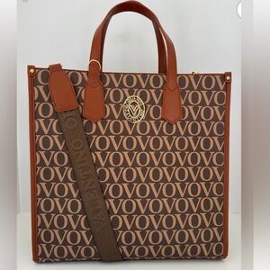 Valentino Orlandi Vovo Handbag Crossbody Brown Signature Extra Woven NWT